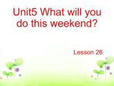 人教精通版小学英语四下 Unit5 What will you do this weekend？(Lesson26) 课件