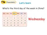 人教精通版小學英語四下 Unit4 There are seven days in a week.(Lesson21) 課件