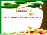 人教精通版小学英语四下 Unit1 Welcome to my new home!(Lesson2) 课件