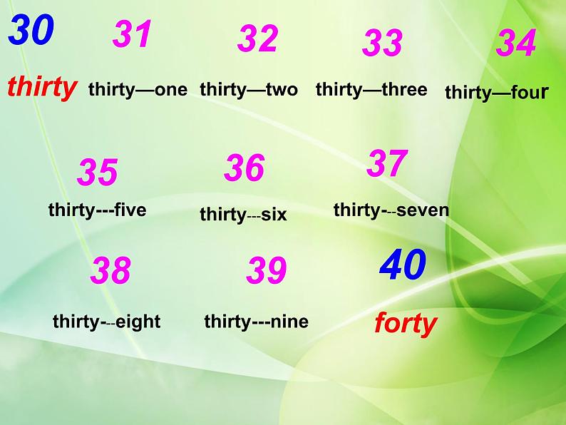 人教精通版小学英语四下 Unit2 There are forty students in our class.(Lesson11) 课件第6页