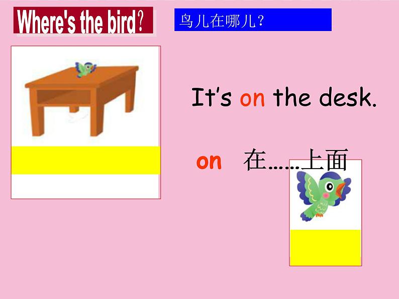 译林版小学英语三下 Unit4 Where's the bird？(第1课时) 课件04