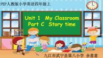 人教版 (PEP)四年级上册Unit 1 My classroom Part C背景图ppt课件