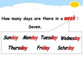 小学英语 冀教课标版 四年级上册 Lesson 5 Days of the Week课件
