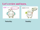 人教精通版小學(xué)英語四下 Unit4 There are seven days in a week.(Lesson23) 課件