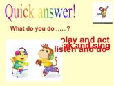 人教精通版小學(xué)英語四下 Unit4 There are seven days in a week.(Lesson19) 課件