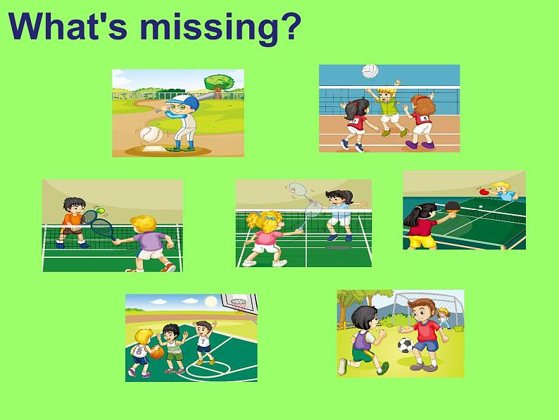 人教精通版小学英语五下 Unit6 We are watching the games.(Lesson34) 课件第6页