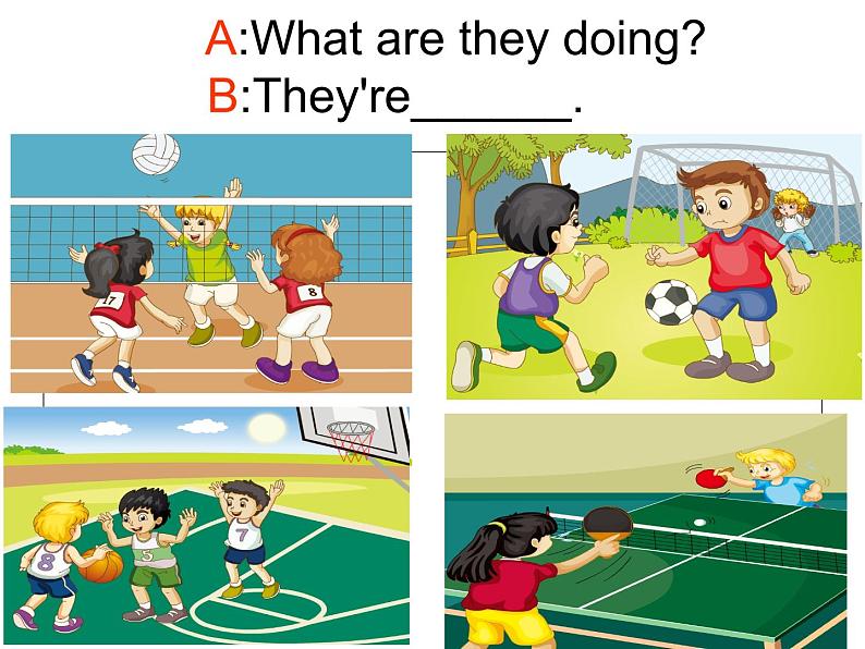 人教精通版小学英语五下 Unit6 We are watching the games.(Lesson35) 课件02