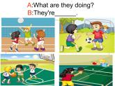 人教精通版小学英语五下 Unit6 We are watching the games.(Lesson35) 课件