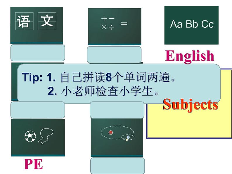 译林版小学英语四下 Unit1 Our school subjects(第3课时) 课件第4页