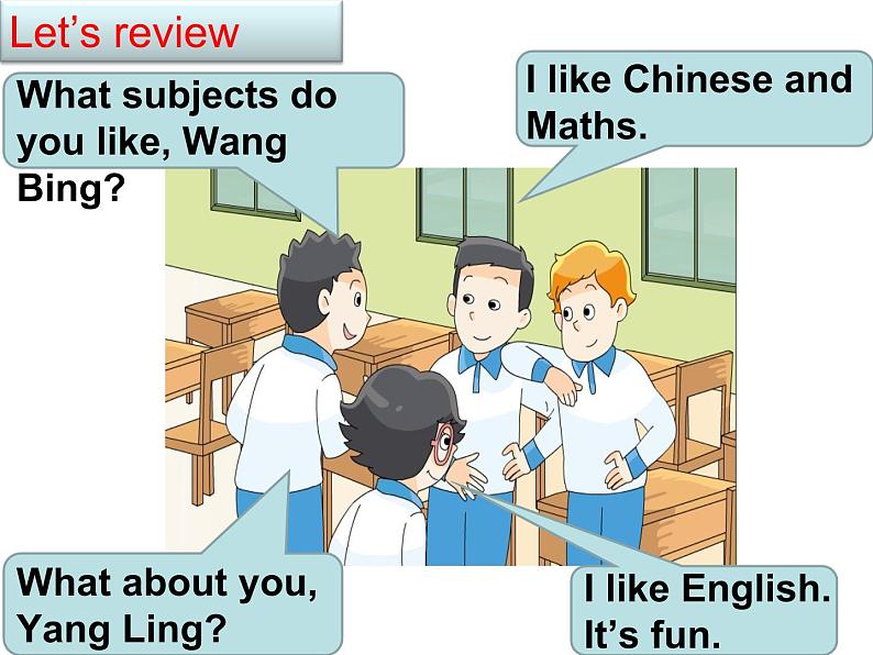 译林版小学英语四下 Unit1 Our school subjects(第3课时) 课件第8页