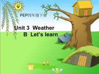 人教版 (PEP)四年级下册Unit 3 Weather Part B教学ppt课件