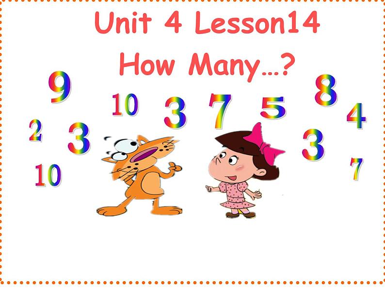 一年级下册英语课件－Unit4 How many stars can you see Lesson14 ｜北京课改版01