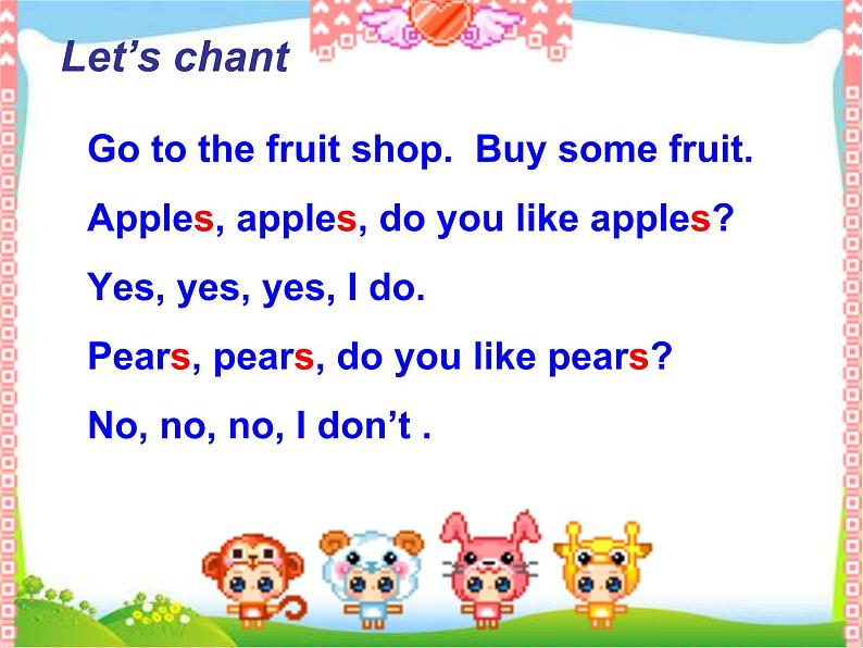 人教版（PEP）三下英语 Unit5 Do you like pears？ partB 课件06