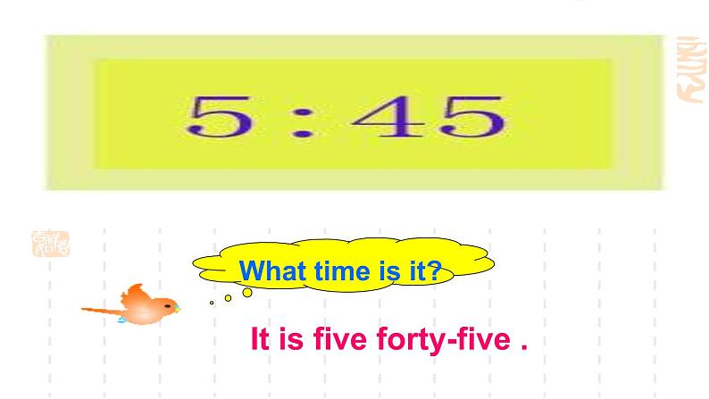 北师大版五下英语 Unit8 Time Lesson2 课件第8页