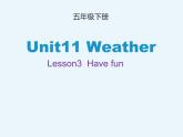 北师大版五下英语 Unit11 Weather Lesson3 课件