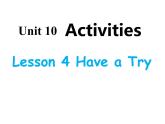 北师大版五下英语 Unit10 Activities Lesson4 课件