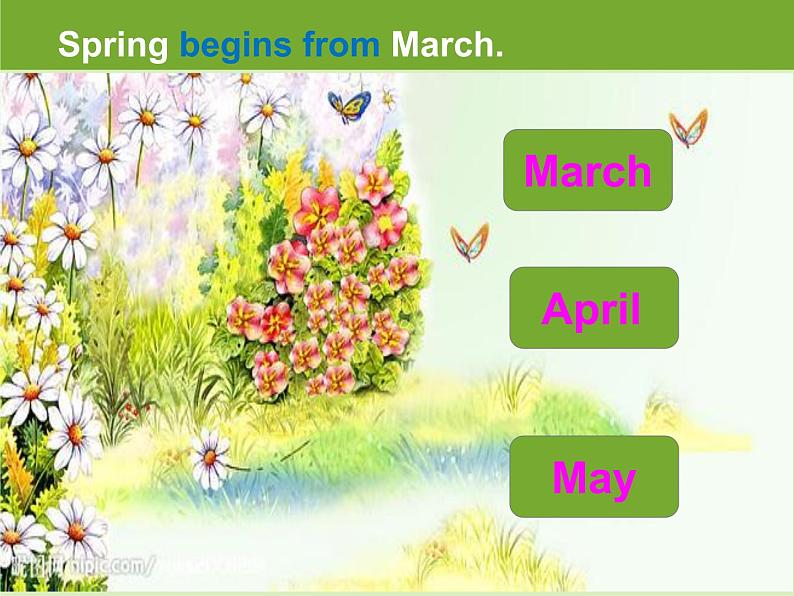 陕旅版小学英语五下 Unit3 Spring Begins From March partB 课件03