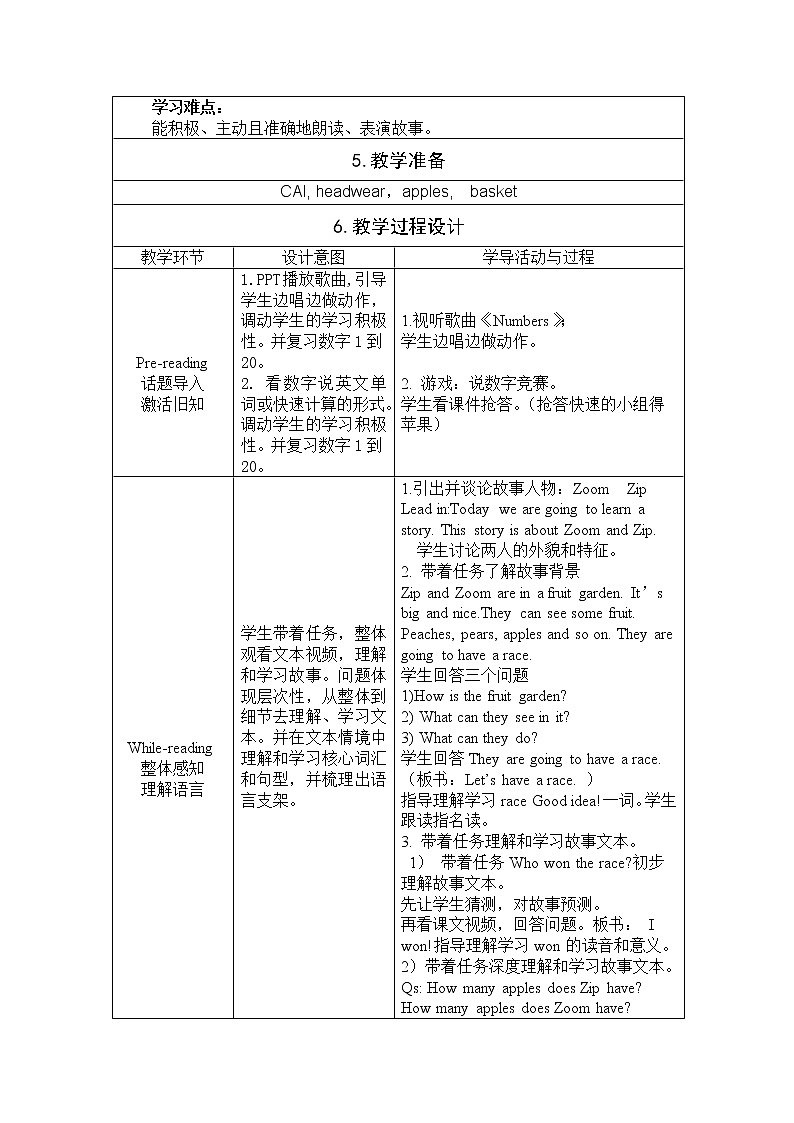 三年级下册英语教案－Unit6 How many？ partC ｜人教PEP版02