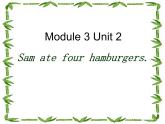 外研版（三起）小学英语五下 M3 U2 Sam ate four hamburgers. 课件