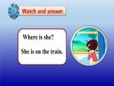 外研版（一起）小学英语六下 M5U2 Some children are jumping in the water. 课件
