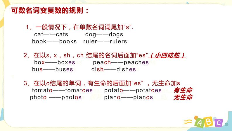 人教版PEP英语四年级下册Unit4 At the farm复习课件07
