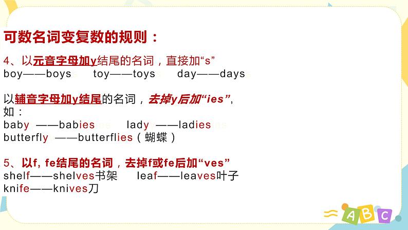 人教版PEP英语四年级下册Unit4 At the farm复习课件08