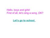 人教精通版英語三下 Unit1 Let's go to school.(Lesson5) 課件