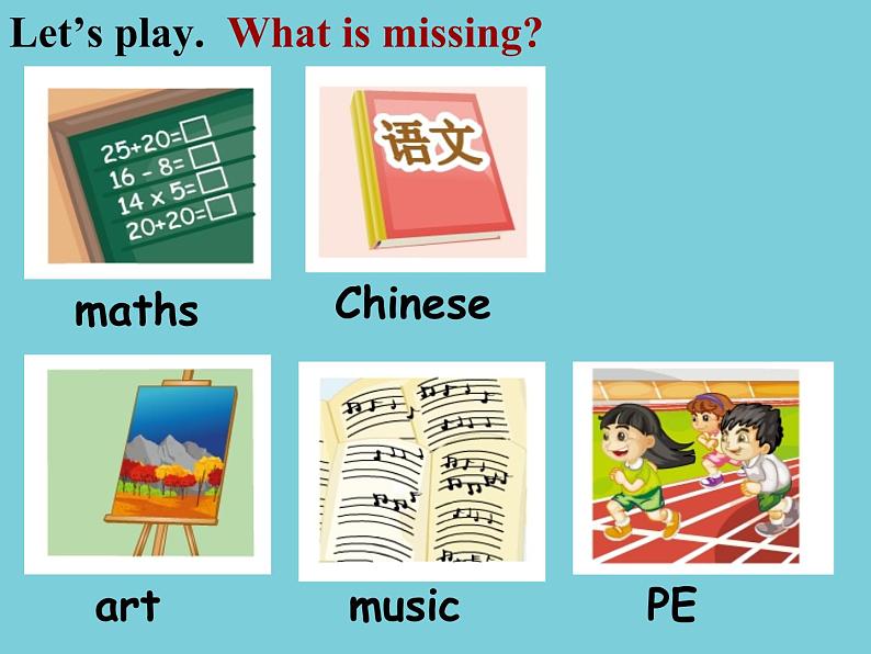 人教精通版小学英语四下 Unit3 What subject do you like best？(Lesson13) 课件04