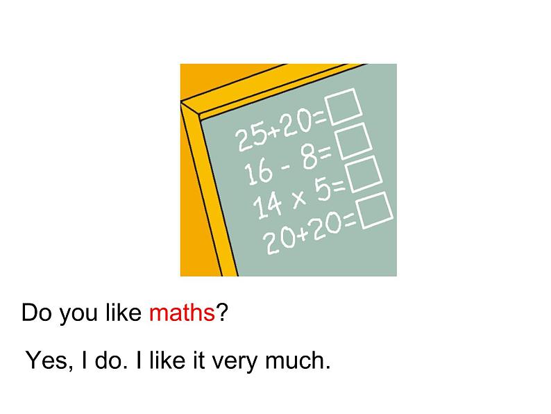 人教精通版小学英语四下 Unit3 What subject do you like best？(Lesson14) 课件08