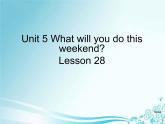 人教精通版小学英语四下 Unit5 What will you do this weekend？(Lesson28) 课件