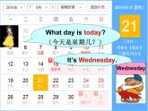 人教精通版小學英語四下 Unit4 There are seven days in a week.(Lesson21) 課件