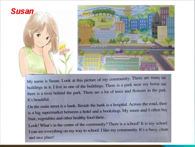 人教精通版小学英语六下 Unit2 There is a park near my home.(Lesson7) 课件03