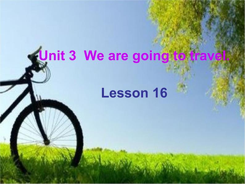 人教精通版小学英语六下 Unit3 We are going to travel.(Lesson16) 课件01