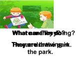 译林版小学英语四下 Unit4 Drawing in the park(第2课时) 课件