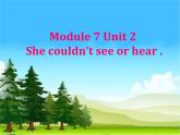外研版（三起）小学英语六下 Module7 Unit2 She couldn't see or hear. 课件