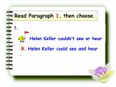 外研版（三起）小学英语六下 Module7 Unit2 She couldn't see or hear. 课件