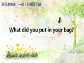 外研版（一起）小学英语五下 M10U1 What did you put in your bag？ 课件