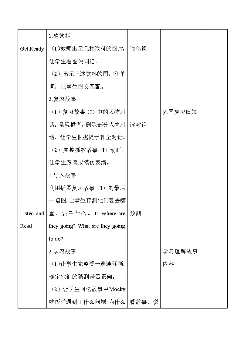 北师大版四下英语 Unit9 Hot soup Lesson2 导学案教案第2页