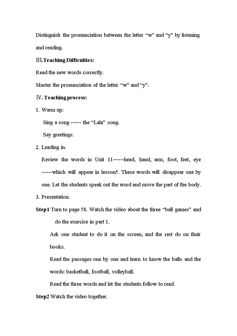 北师大版四下英语 Unit11 Illness Lesson5 教案第2页