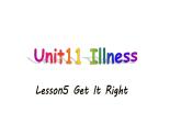 北师大版四下英语 Unit11 Illness Lesson5 课件