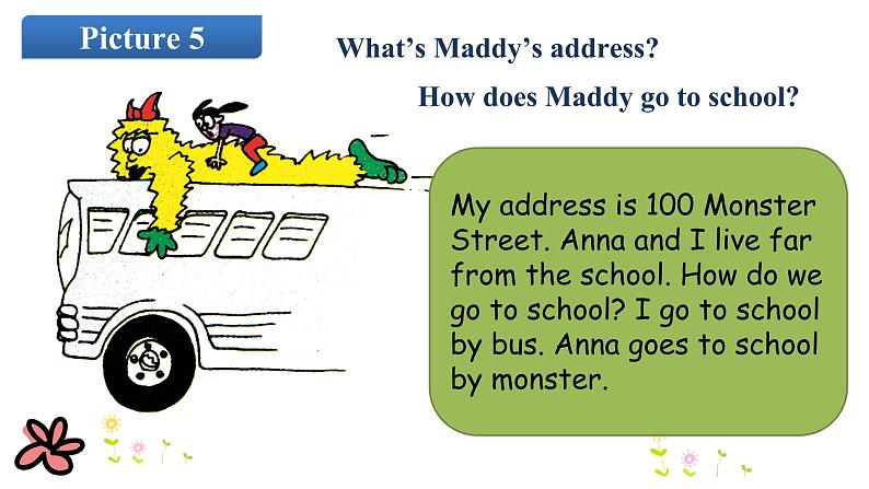 冀教版（三起）四下英语 U3L18 Maddy the Monster 课件08