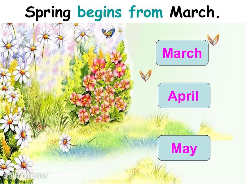 陕旅版小学英语五下 Unit3 Spring Begins From March partC 课件第5页