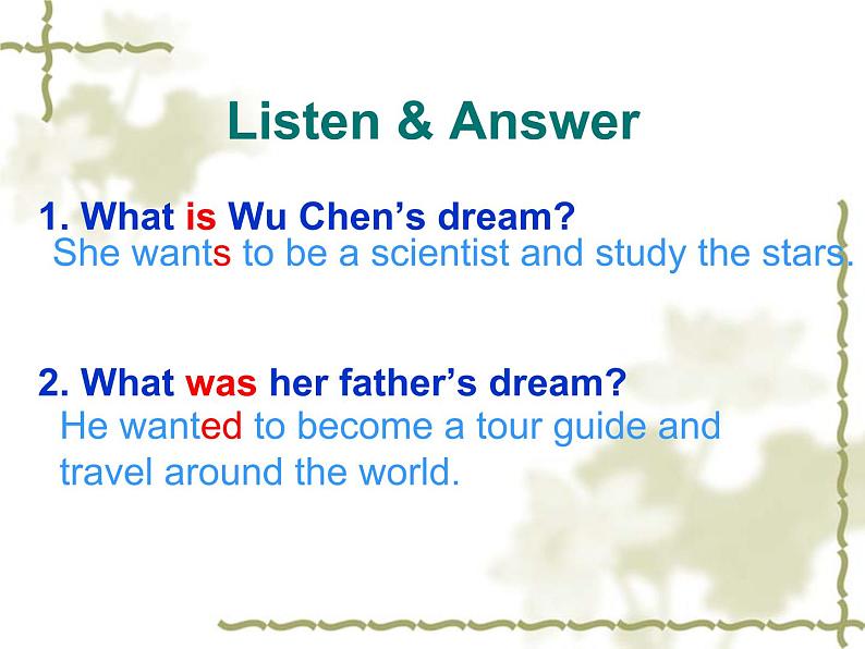 陕旅版小学英语六下 Unit8 What 's Your Dream？ partB 课件第4页