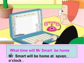 外研版（三起）小学英语五下 M7 U2 I'll be home at seven o'clock. 课件