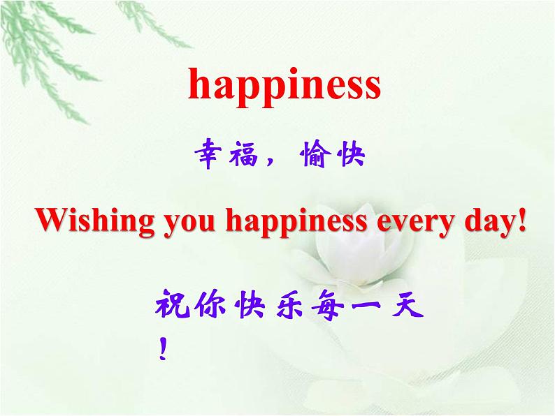 外研版（三起）小学英语六下 Module9 Unit2 Wishing you happiness every day. 课件02