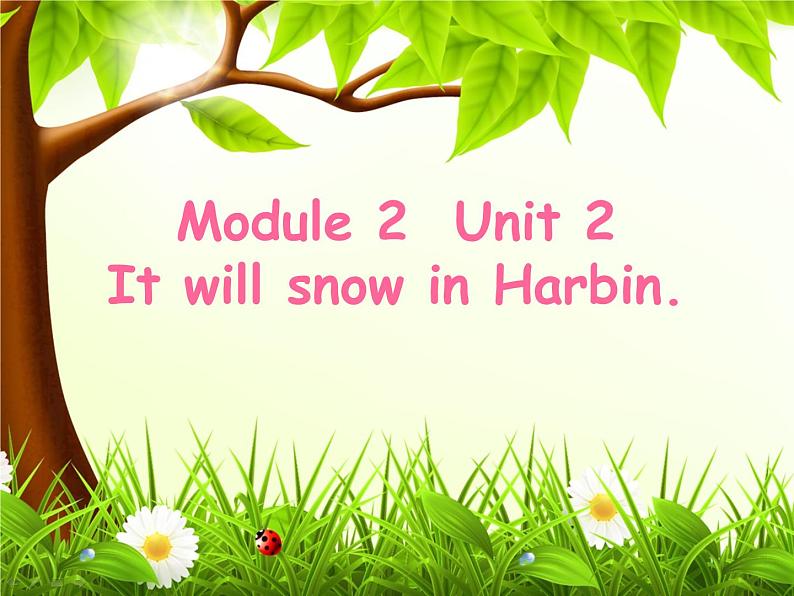 外研版（三起）小学英语六下 Module2 Unit2 It will snow in Harbin. 课件01