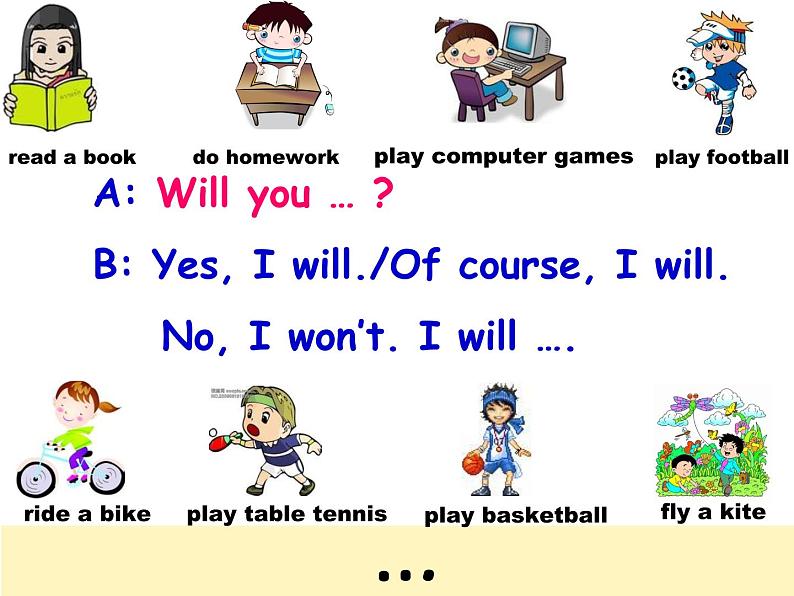 外研版（三起）小学英语五下 M8 U1 Will you help me？ 课件第5页