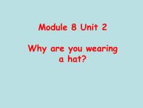 六年级下册Unit 2 Why are you wearing a hat?教课内容课件ppt