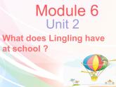 外研版（三起）小学英语三下 M6U2 What does Lingling have at school？ 课件