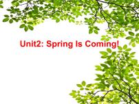 陕旅版五年级下册Unit 2 Spring Is Coming!教学ppt课件